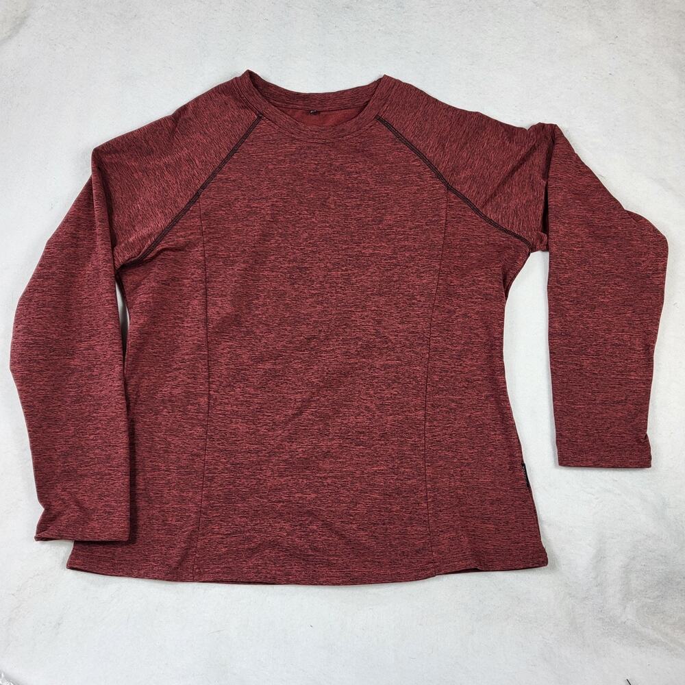 Soneven Women's Thermal Fleece Running Shirt Quick Dry Workout Pullover 2XL